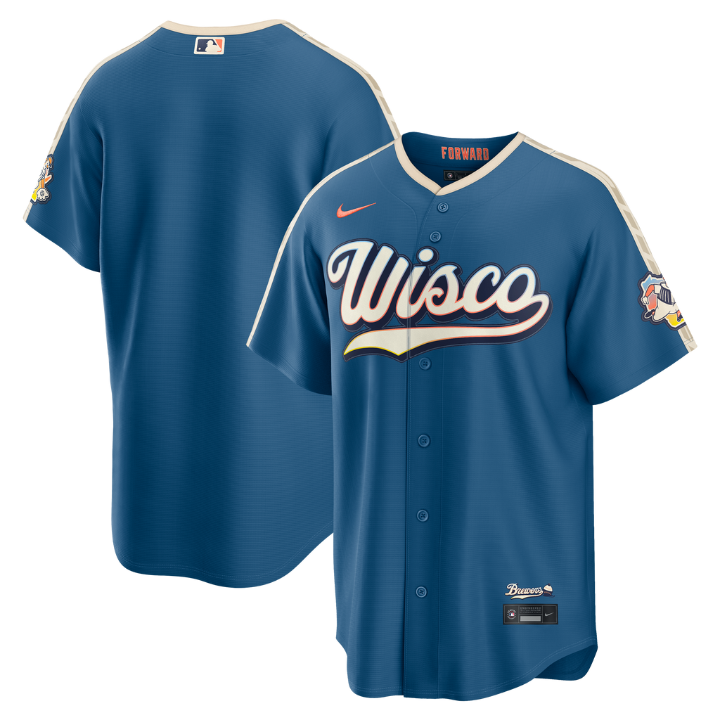 Milwaukee Brewers Nike Mineral Blue 2026 City Connect Stadium Jersey