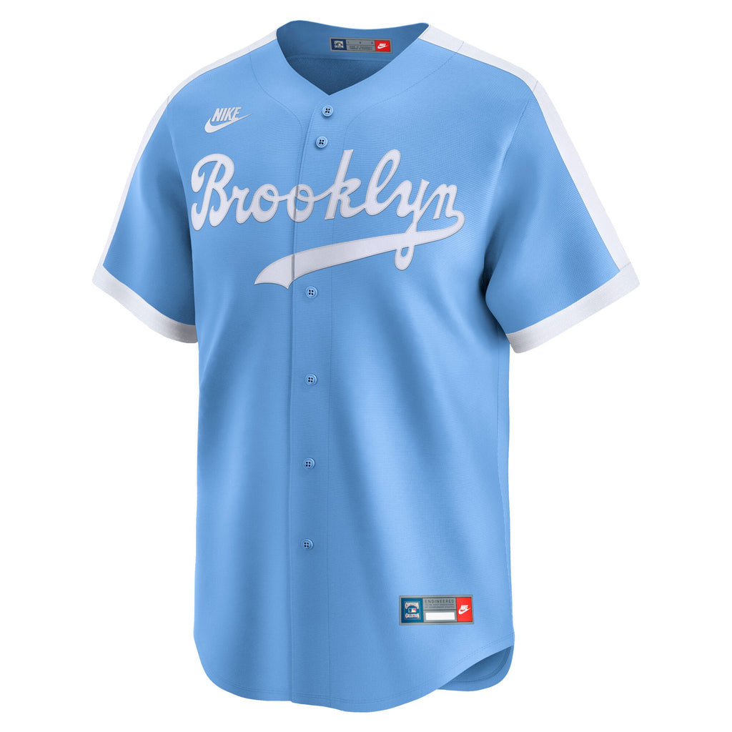 Brooklyn Dodgers Nike Light Blue Cooperstown Collection Limited Jersey