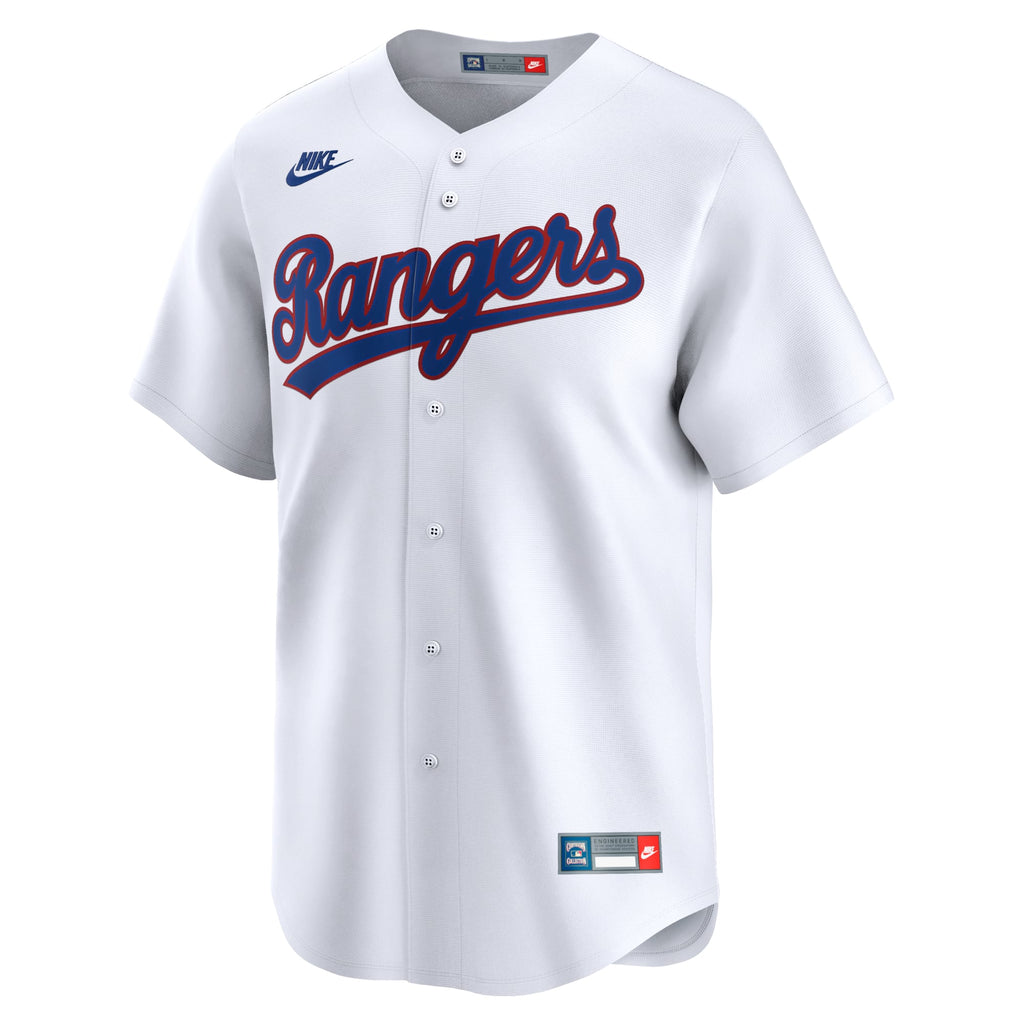 Texas Rangers Nike White Cooperstown Collection Limited Jersey