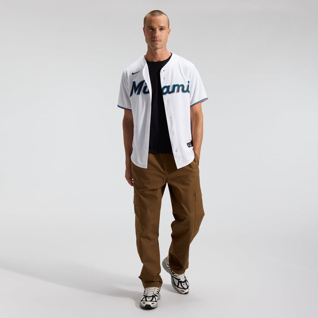 Miami Marlins Nike White Home Replica Team Jersey