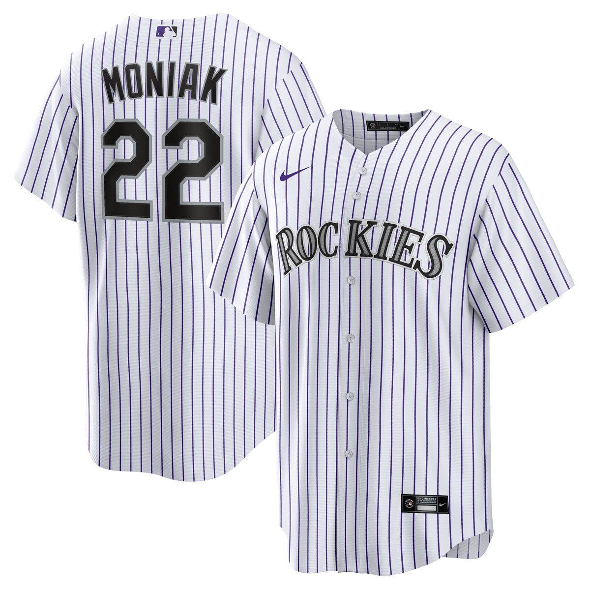 Colorado Rockies Mickey Moniak Nike White Home Replica Jersey