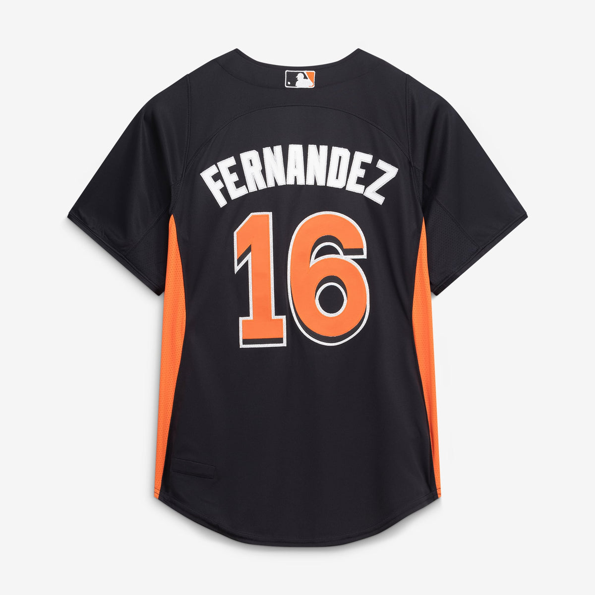 Miami Marlins Jose Fernandez Mitchell & Ness Black Authentic Batting Practice Jersey