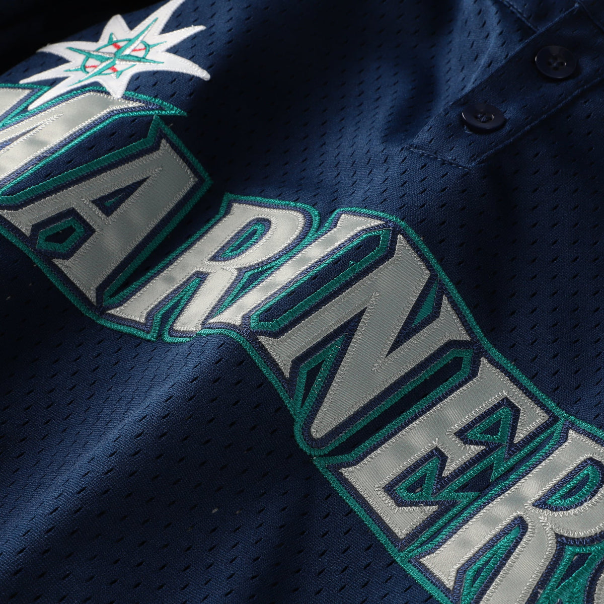 Seattle Mariners Mitchell & Ness Navy Big & Tall Cooperstown Collection Mesh Batting Practice Jersey