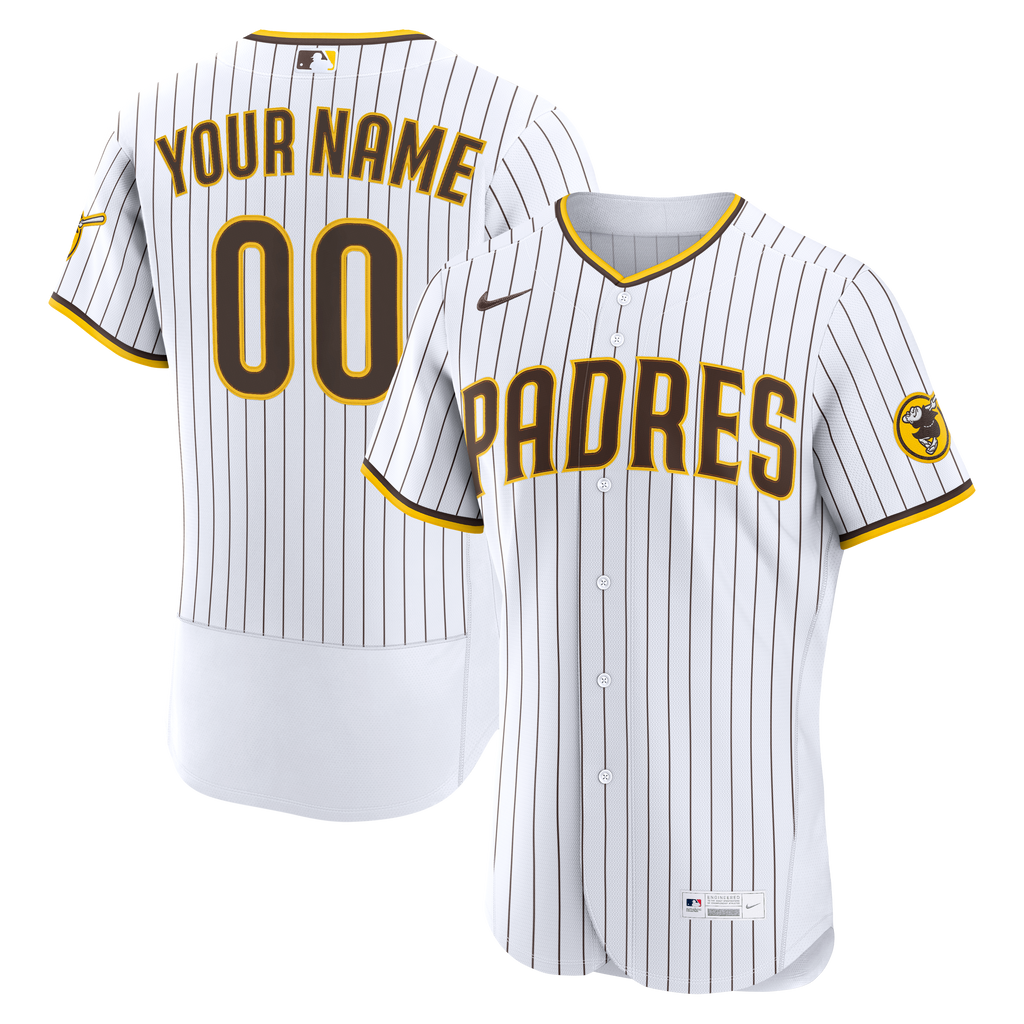 San Diego Padres Nike White Home Authentic Custom Jersey