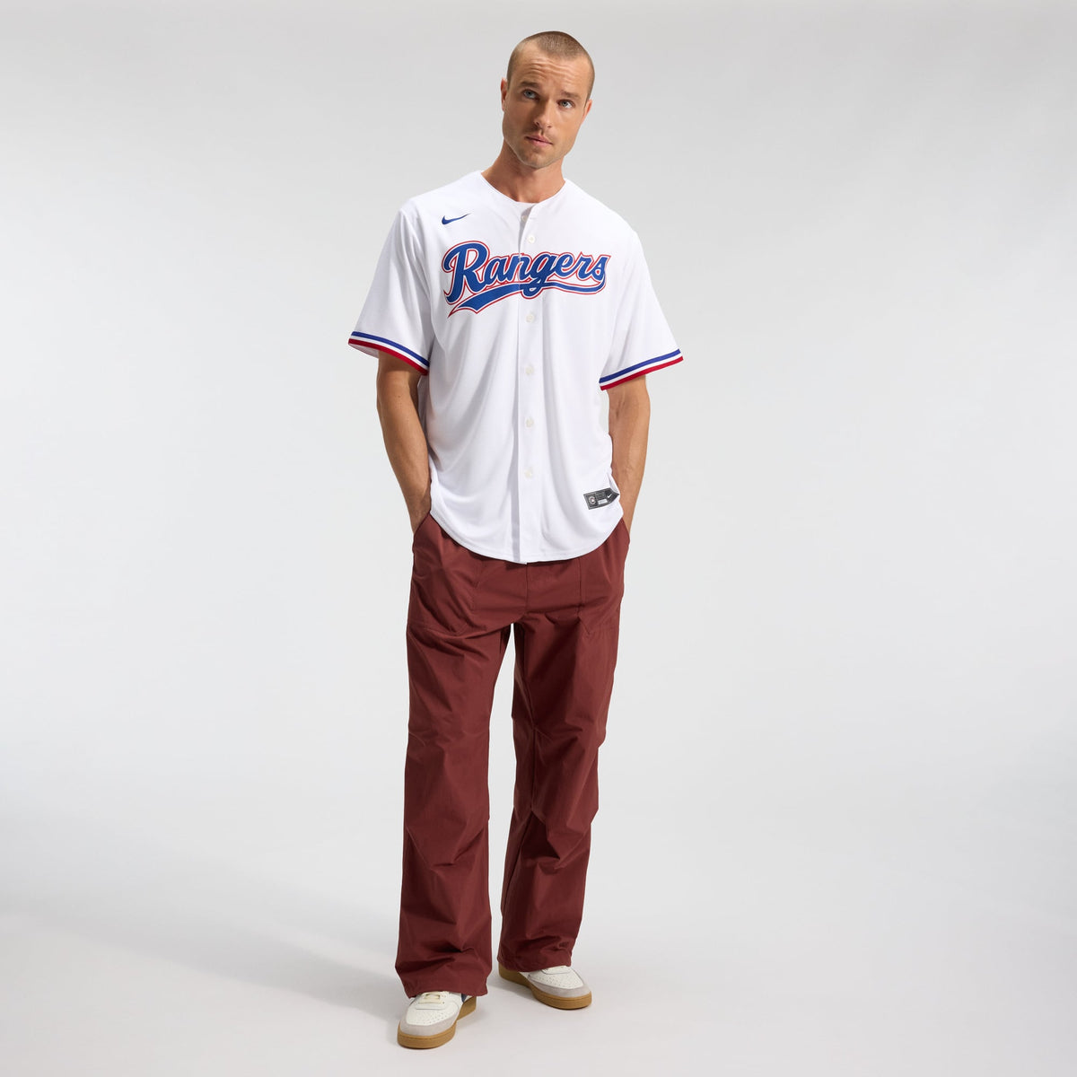 Texas Rangers Nike White Home Replica Team Jersey
