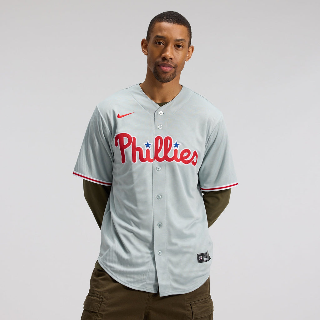 Philadelphia Phillies Bryce Harper Nike Gray Road Replica Jersey