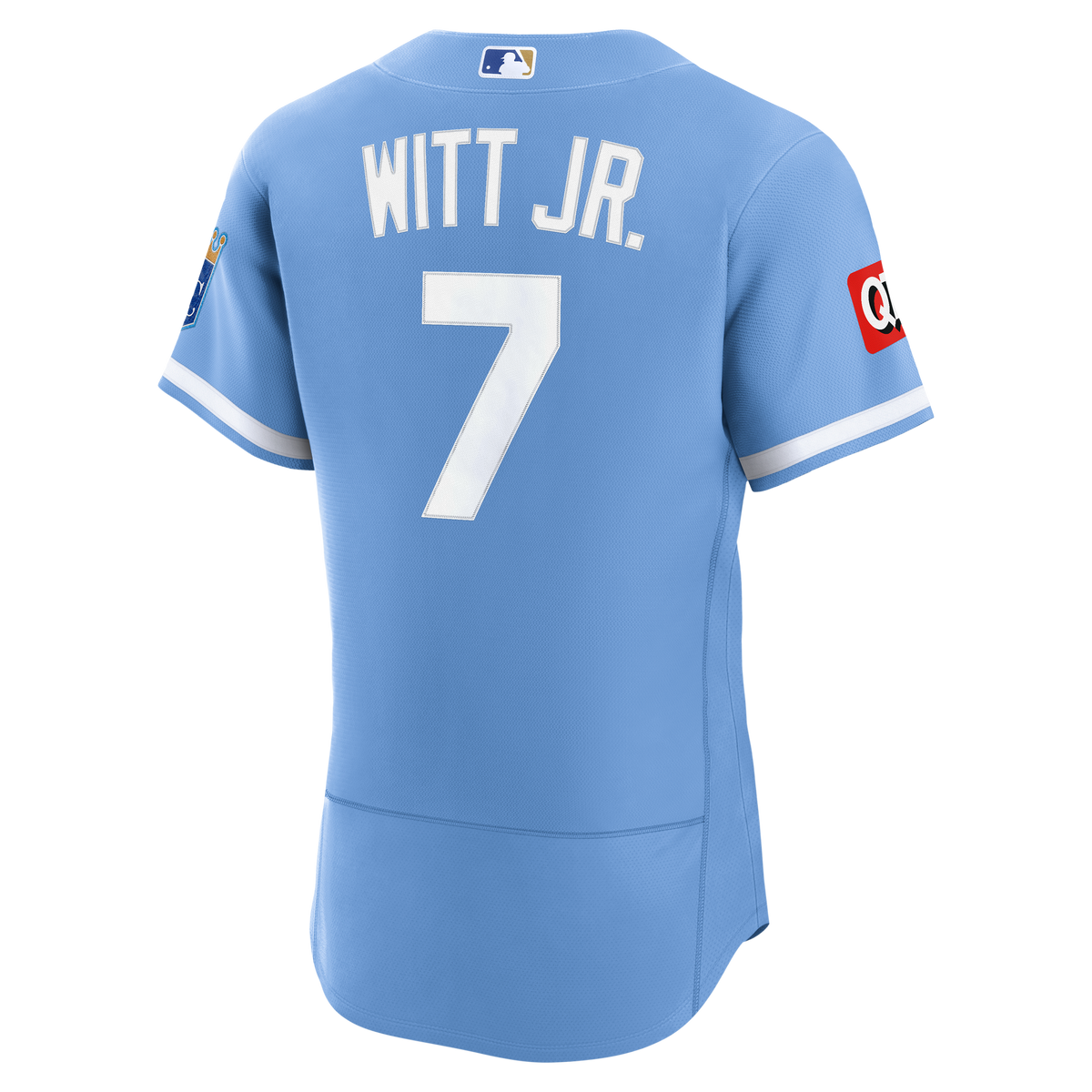 Kansas City Royals Bobby Witt Jr. Nike Light Blue Alternate Authentic Sponsor Patch Jersey