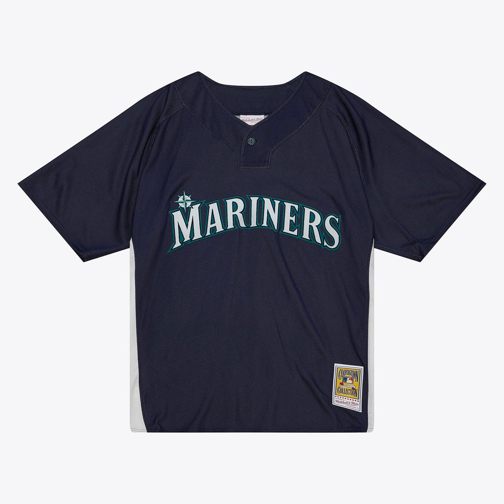 Seattle Mariners Ichiro Suzuki Mitchell & Ness Navy Big & Tall Cooperstown Mesh Batting Practice Jersey