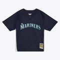Seattle Mariners Ichiro Suzuki Mitchell & Ness Navy Big & Tall Cooperstown Mesh Batting Practice Jersey