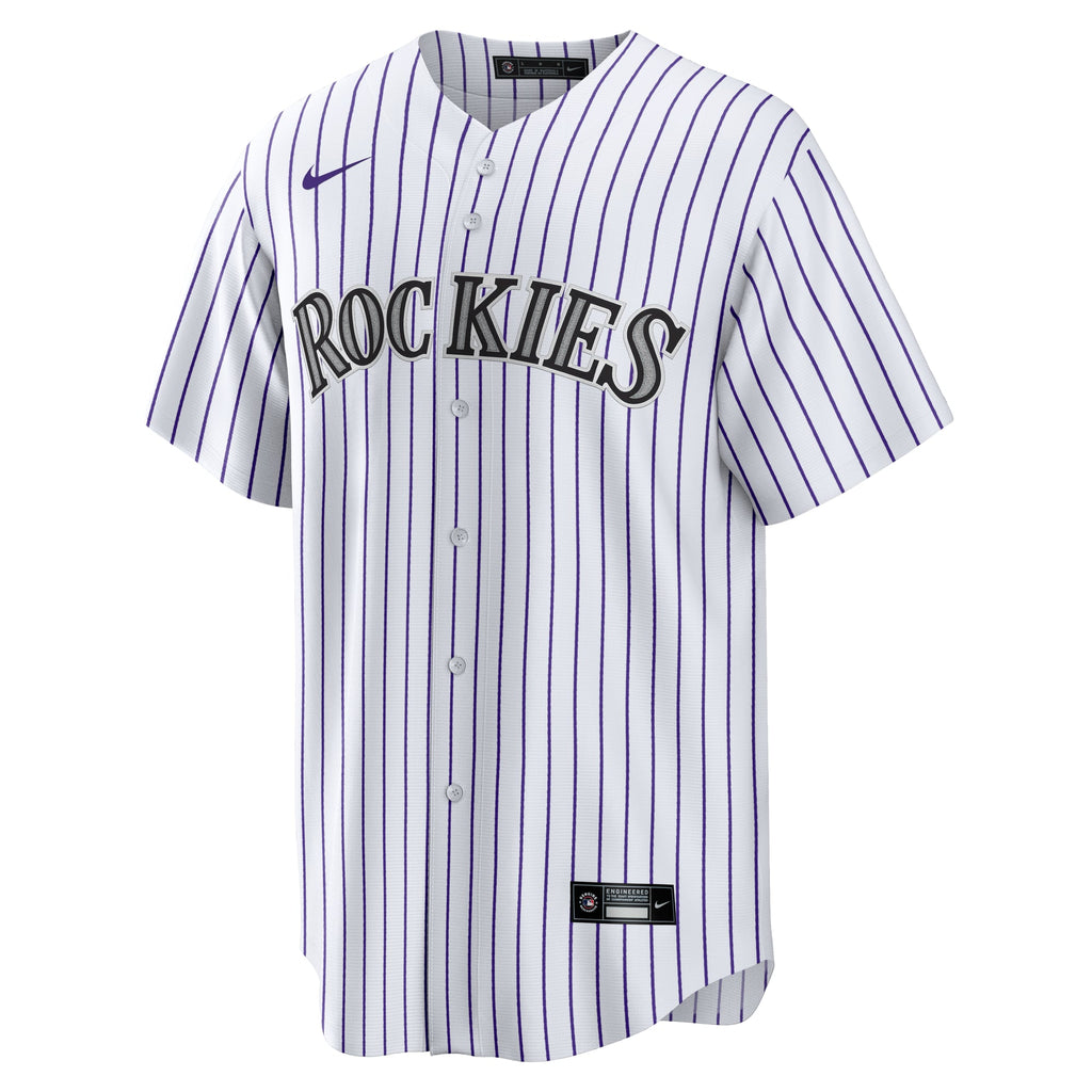 Colorado Rockies Ezequiel Tovar Nike White Home Replica Jersey