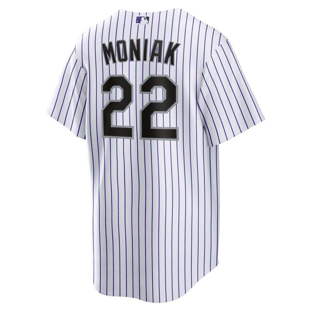 Colorado Rockies Mickey Moniak Nike White Home Replica Jersey