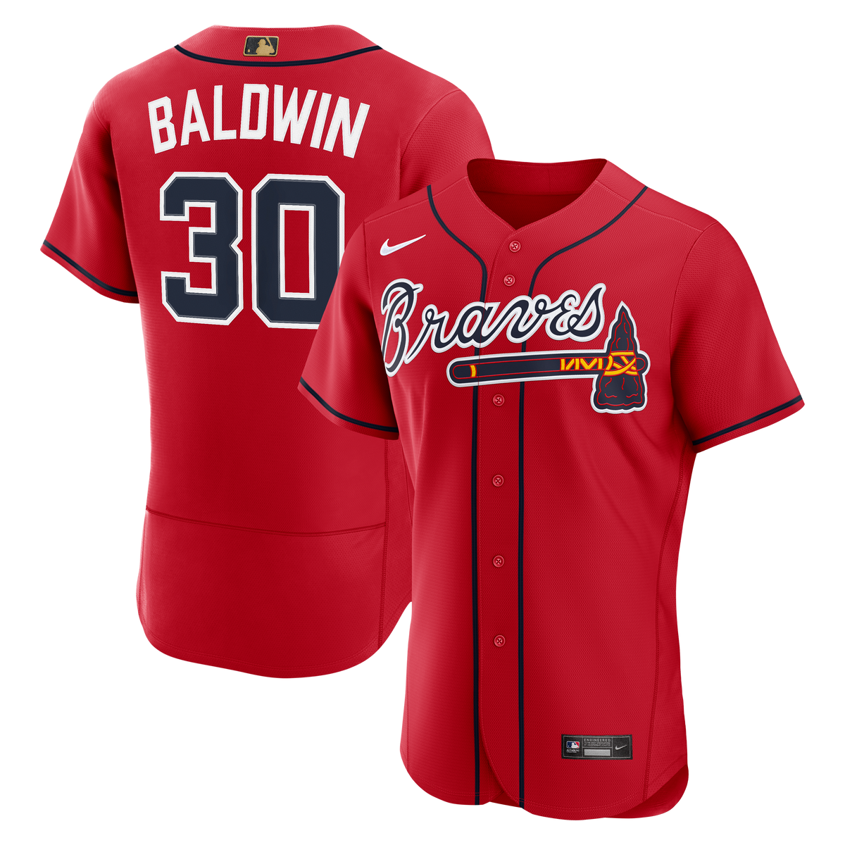 Atlanta Braves Drake Baldwin Nike Red MLB Awards Authentic Jersey
