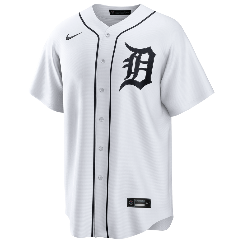 Detroit Tigers Nike White Home Replica Jersey
