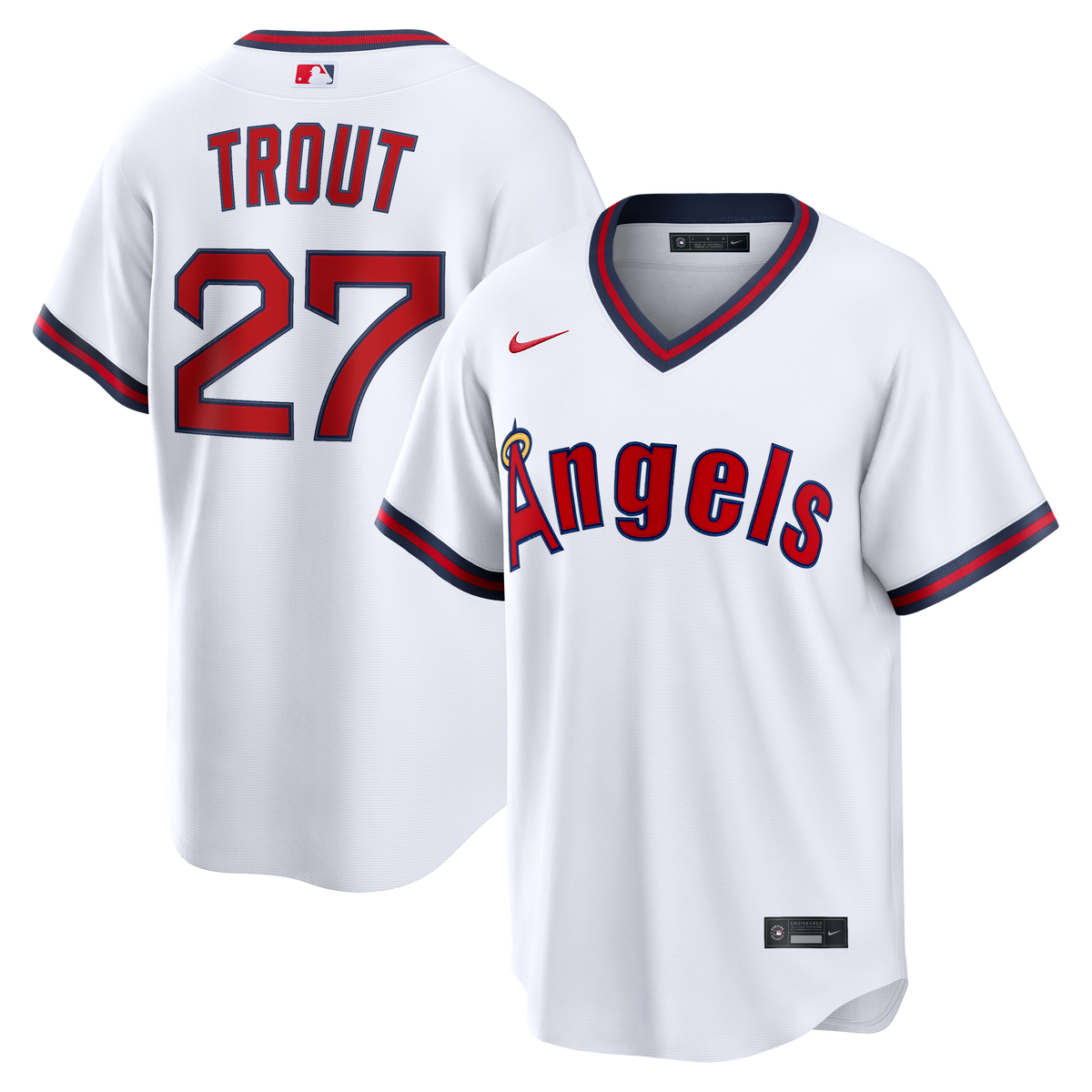 Los Angeles Angels Mike Trout Nike Gray Road Replica Jersey