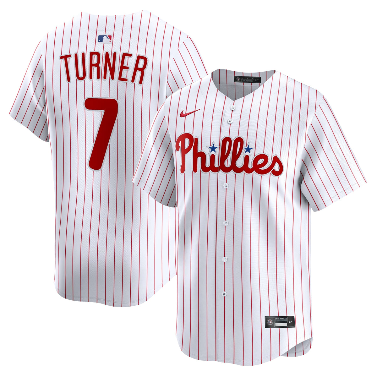 Philadelphia Phillies Trea Turner Nike White Home Limited Player Jersey