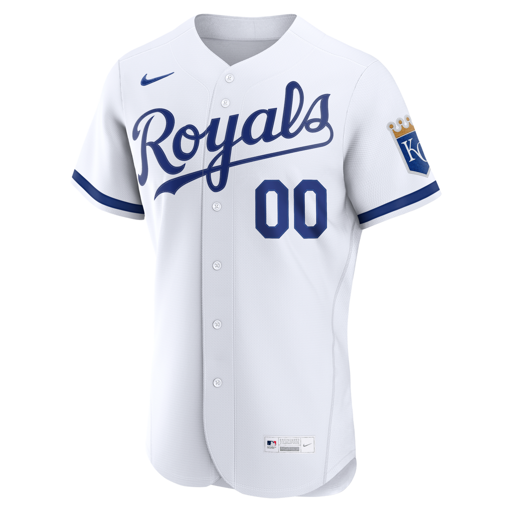 Kansas City Royals Nike White Home Authentic Custom Jersey