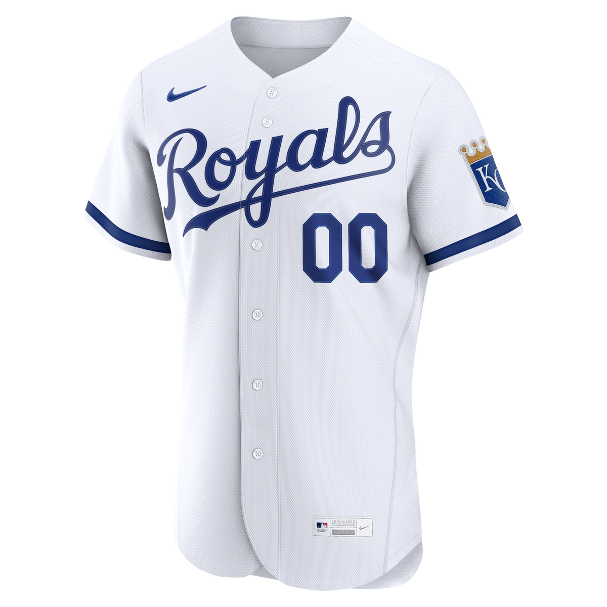 Kansas City Royals Nike White Home Authentic Custom Jersey
