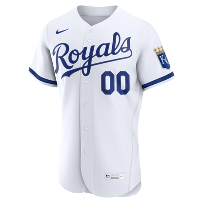 Kansas City Royals Nike White Home Authentic Custom Jersey
