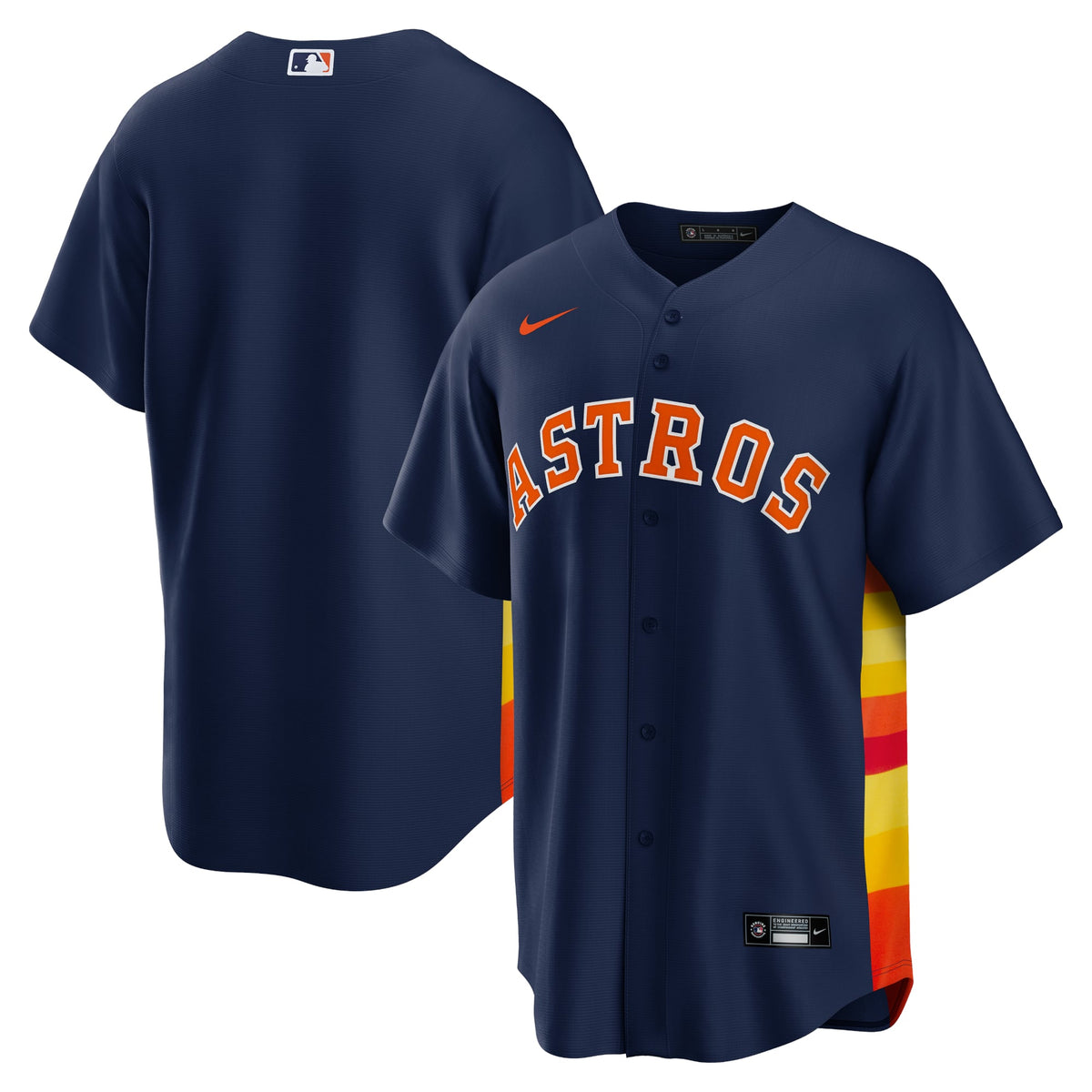 Houston Astros Nike White Home Replica Team Jersey