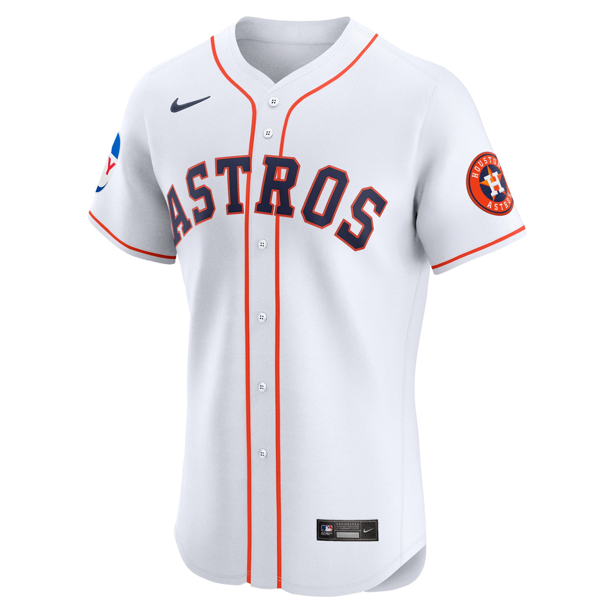 Houston Astros Nike White Home Elite Patch Jersey