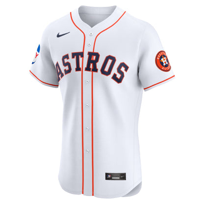 Houston Astros Nike White Home Elite Patch Jersey