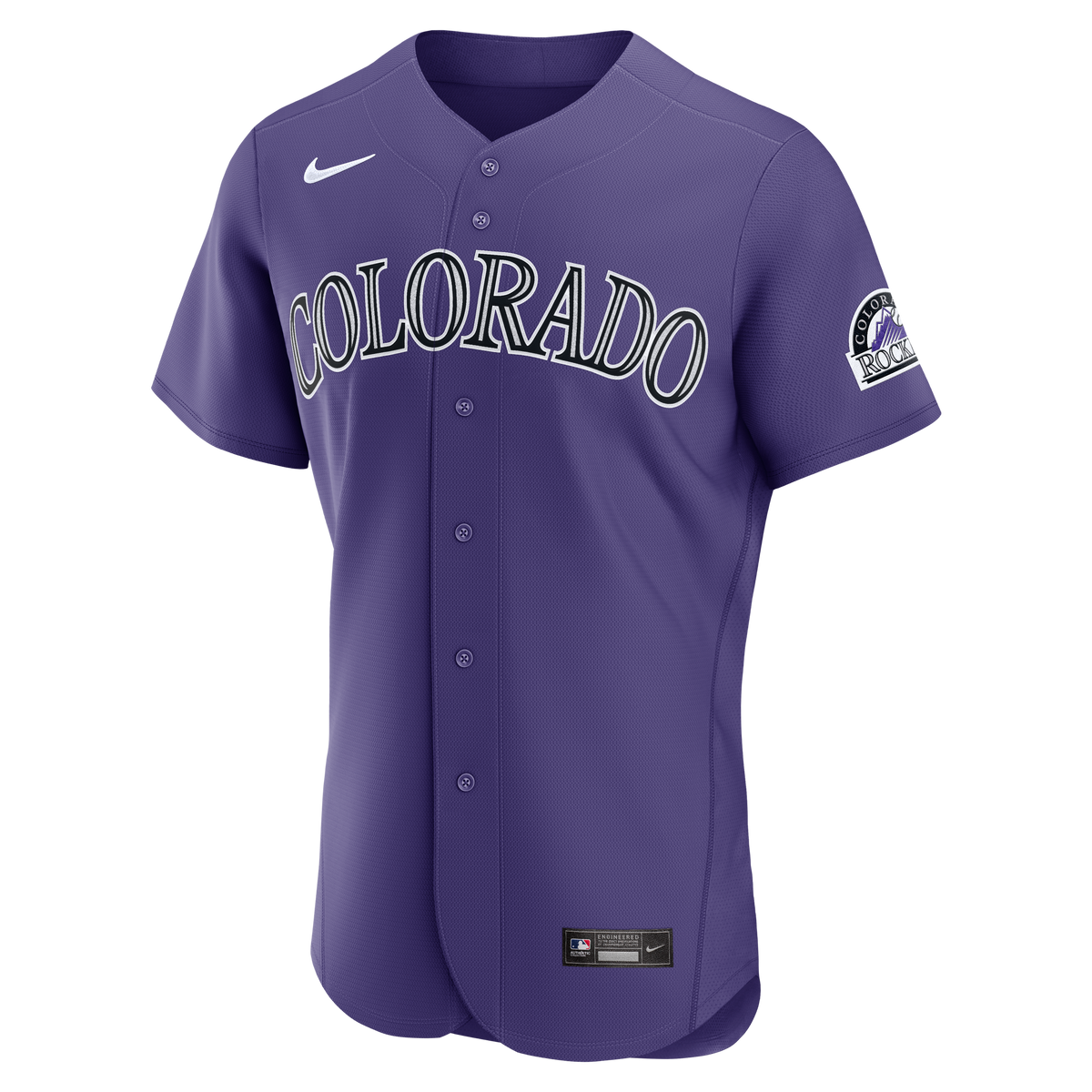 Colorado Rockies Nike Purple Alternate Authentic Jersey