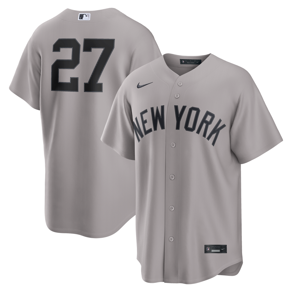 New York Yankees Giancarlo Stanton Nike Gray Road Replica Jersey