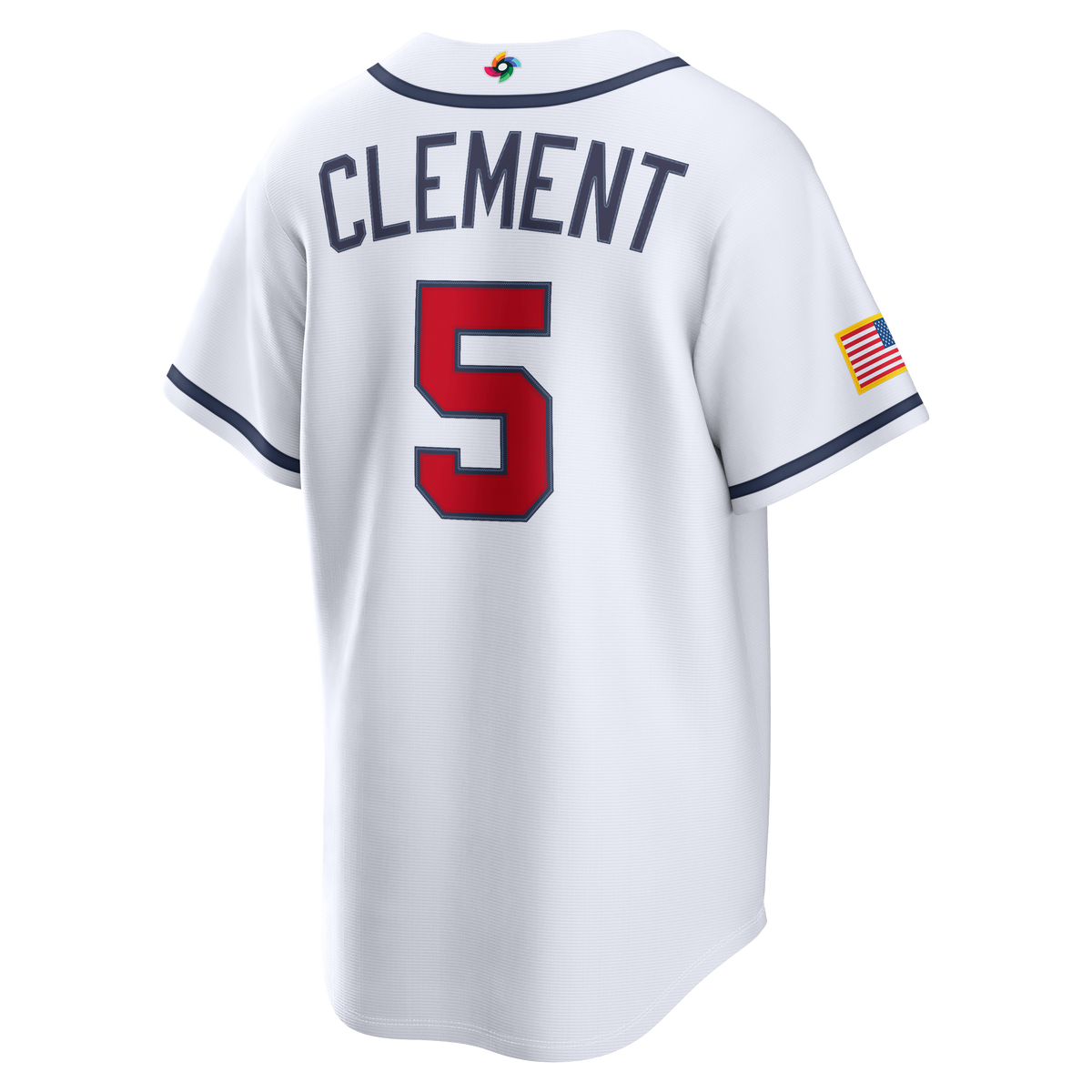 USA Baseball Ernie Clement Nike White 2026 World Baseball Classic Home Stadium Jersey