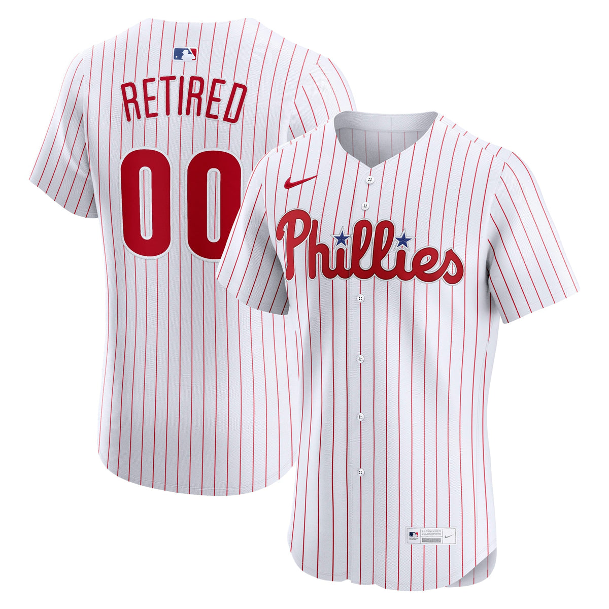 Philadelphia Phillies Nike White Home Elite Pick-A-Player Retired Roster Jersey