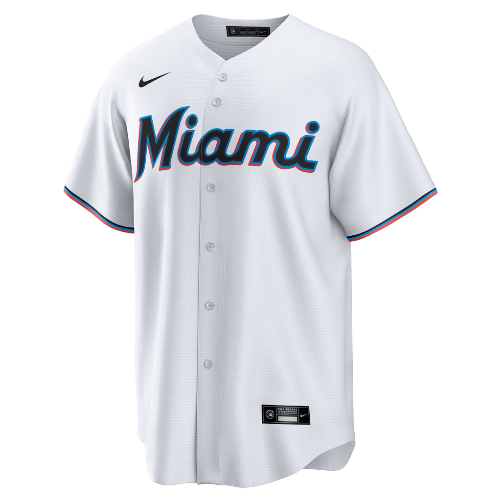 Miami Marlins Griffin Conine Nike White Home Replica Jersey