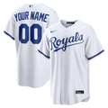 Kansas City Royals Nike White Home Replica Custom Jersey