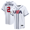 USA Baseball Alex Bregman Nike White 2026 World Baseball Classic Home Stadium Jersey