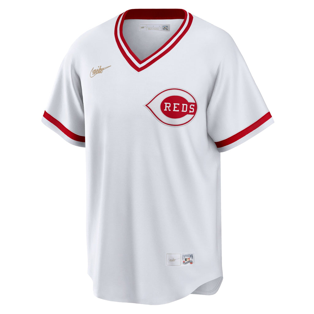 Cincinnati Reds Nike White Home Cooperstown Collection Team Jersey
