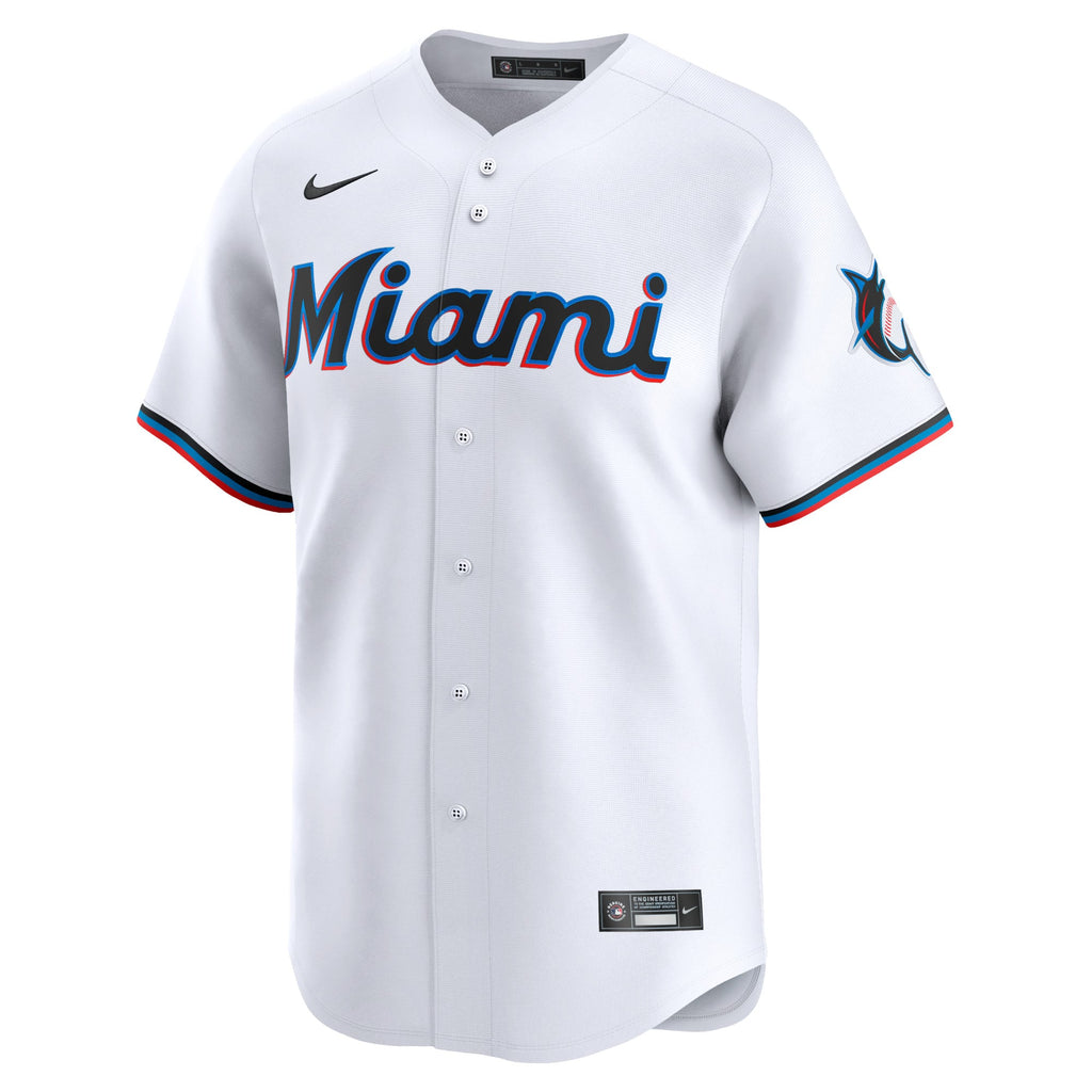 Miami Marlins Sandy Alcantara Nike White Home Limited Player Jersey