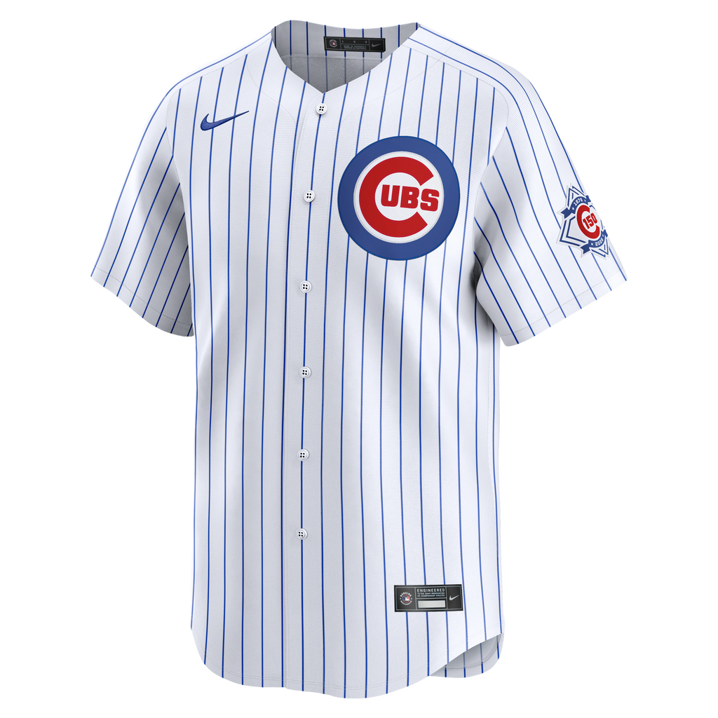Chicago Cubs Pete Crow-Armstrong Nike White 150th Anniversary Limited Jersey