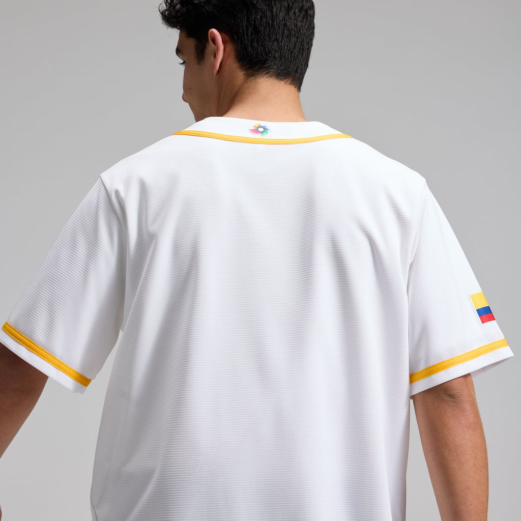 Colombia Baseball Nike White 2026 World Baseball Classic Home Stadium Jersey