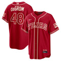 Texas Rangers Jacob deGrom Nike Red 2026 City Connect Stadium Jersey