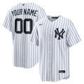 New York Yankees Nike White Home Replica Custom Jersey