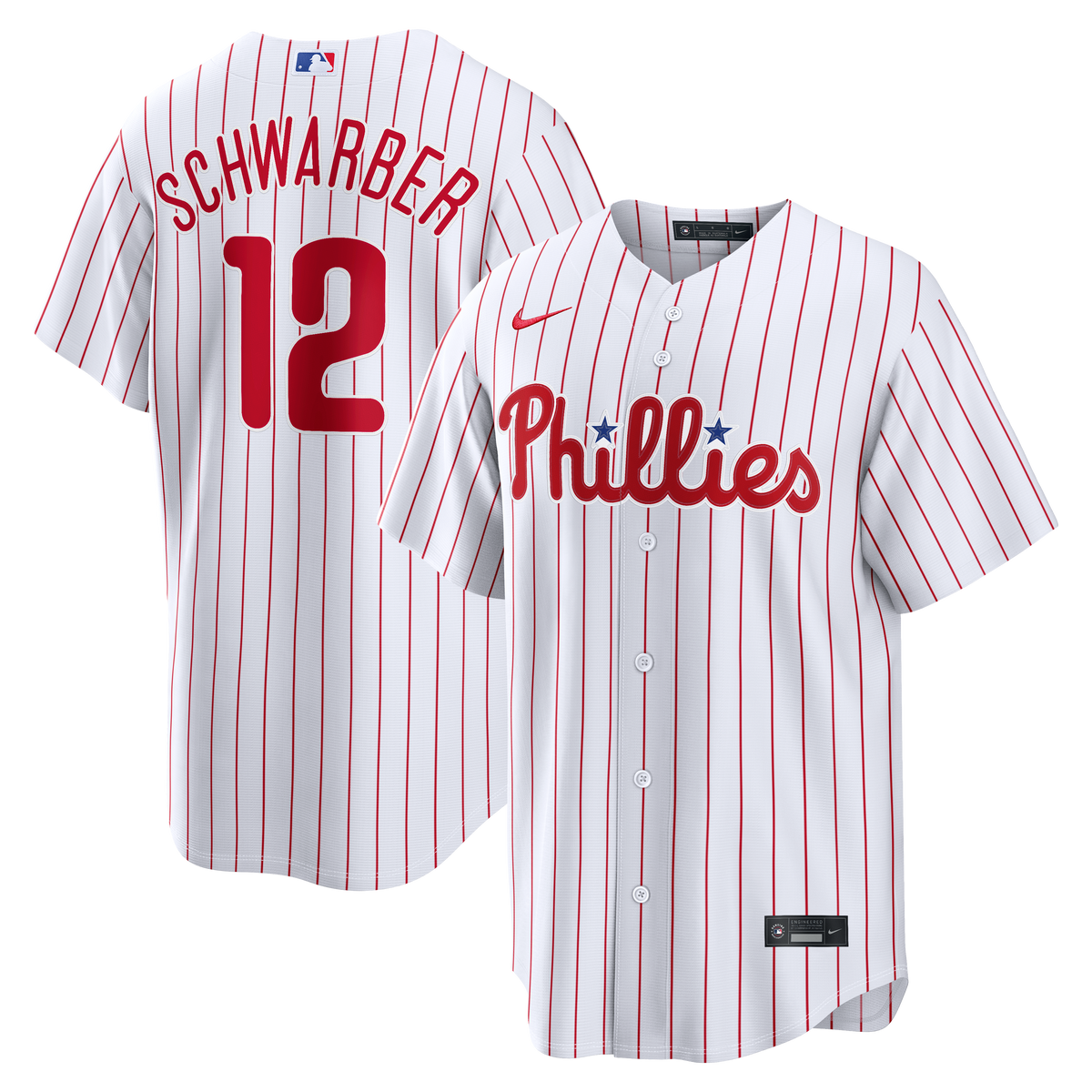 Philadelphia Phillies Kyle Schwarber Nike White Home Replica Jersey