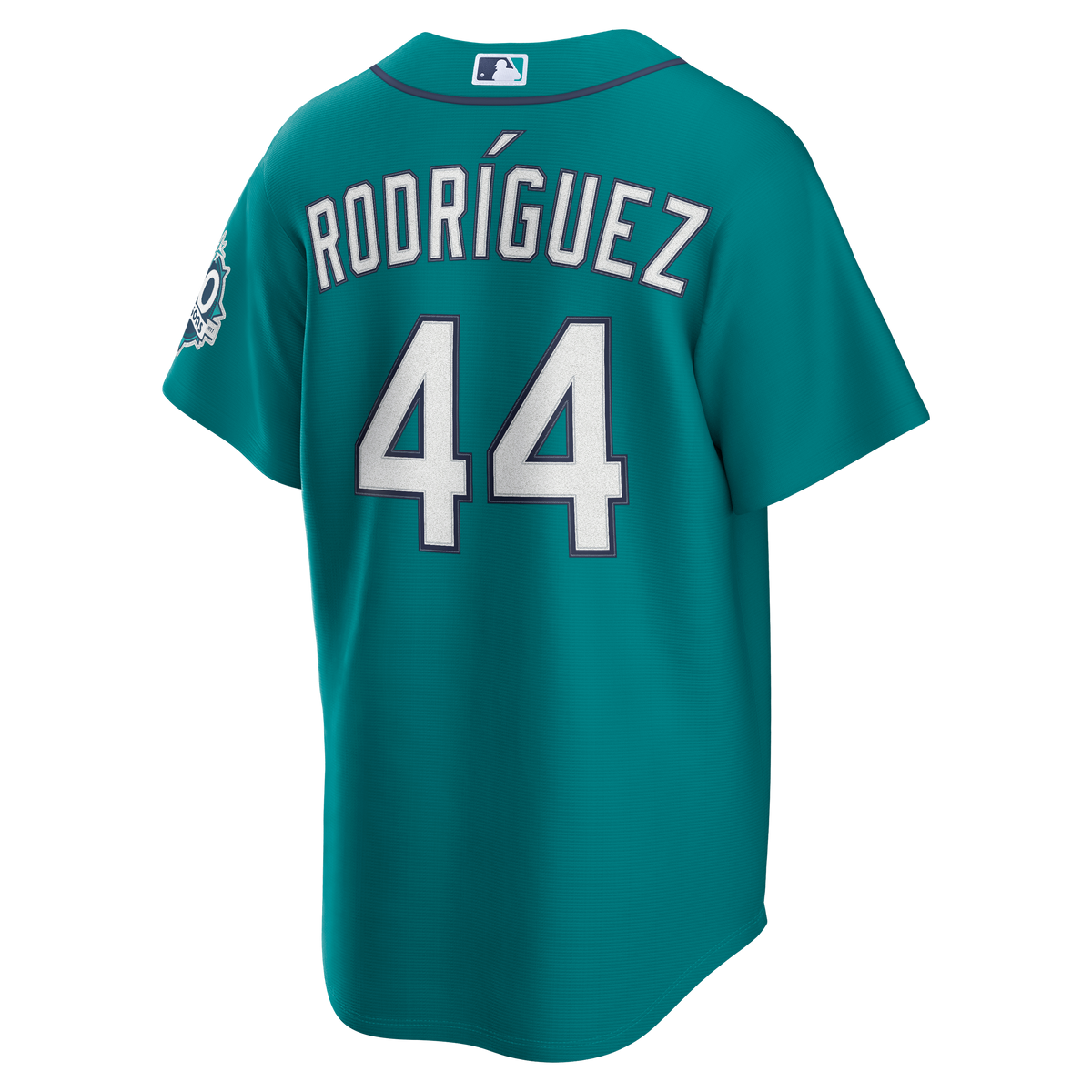 Seattle Mariners Julio Rodríguez Nike Teal Alternate Stadium 50th Season Patch Jersey