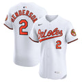Baltimore Orioles Gunnar Henderson Nike White Home Elite Jersey