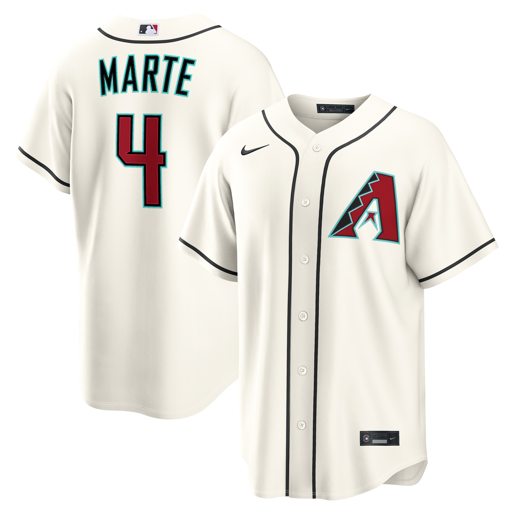 Arizona Diamondbacks Ketel Marte Nike Cream Home Replica Jersey