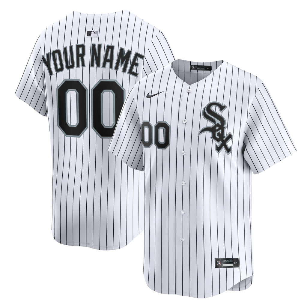 Chicago White Sox Nike White Home Limited Custom Jersey
