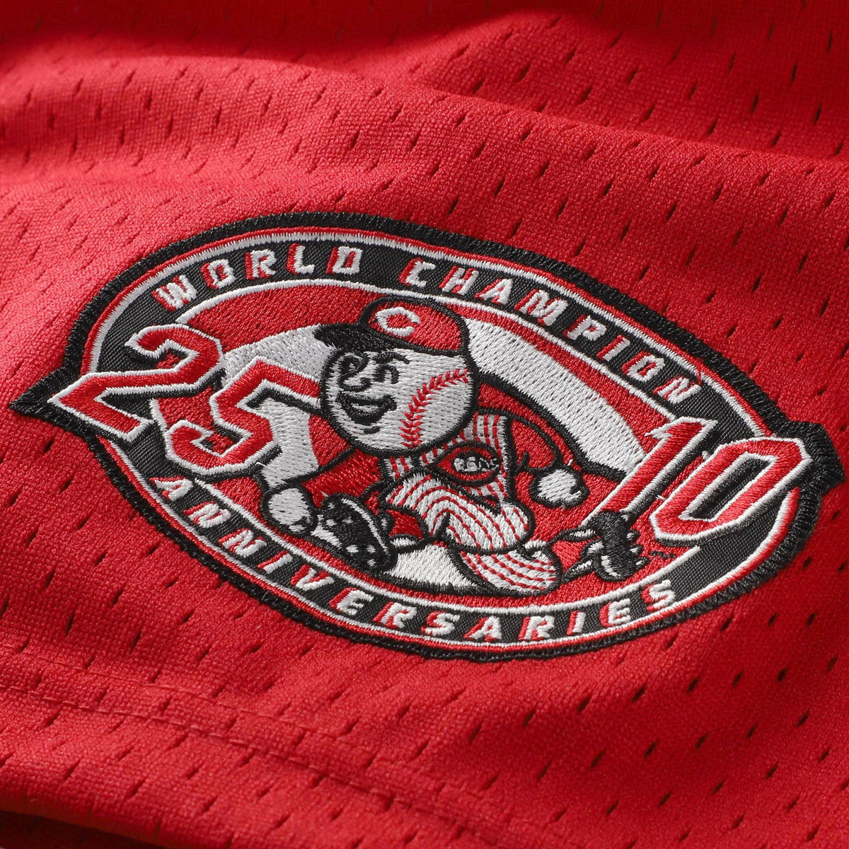 Cincinnati Reds Barry Larkin Mitchell & Ness Black Cooperstown Collection Mesh Batting Practice Button-Up Jersey