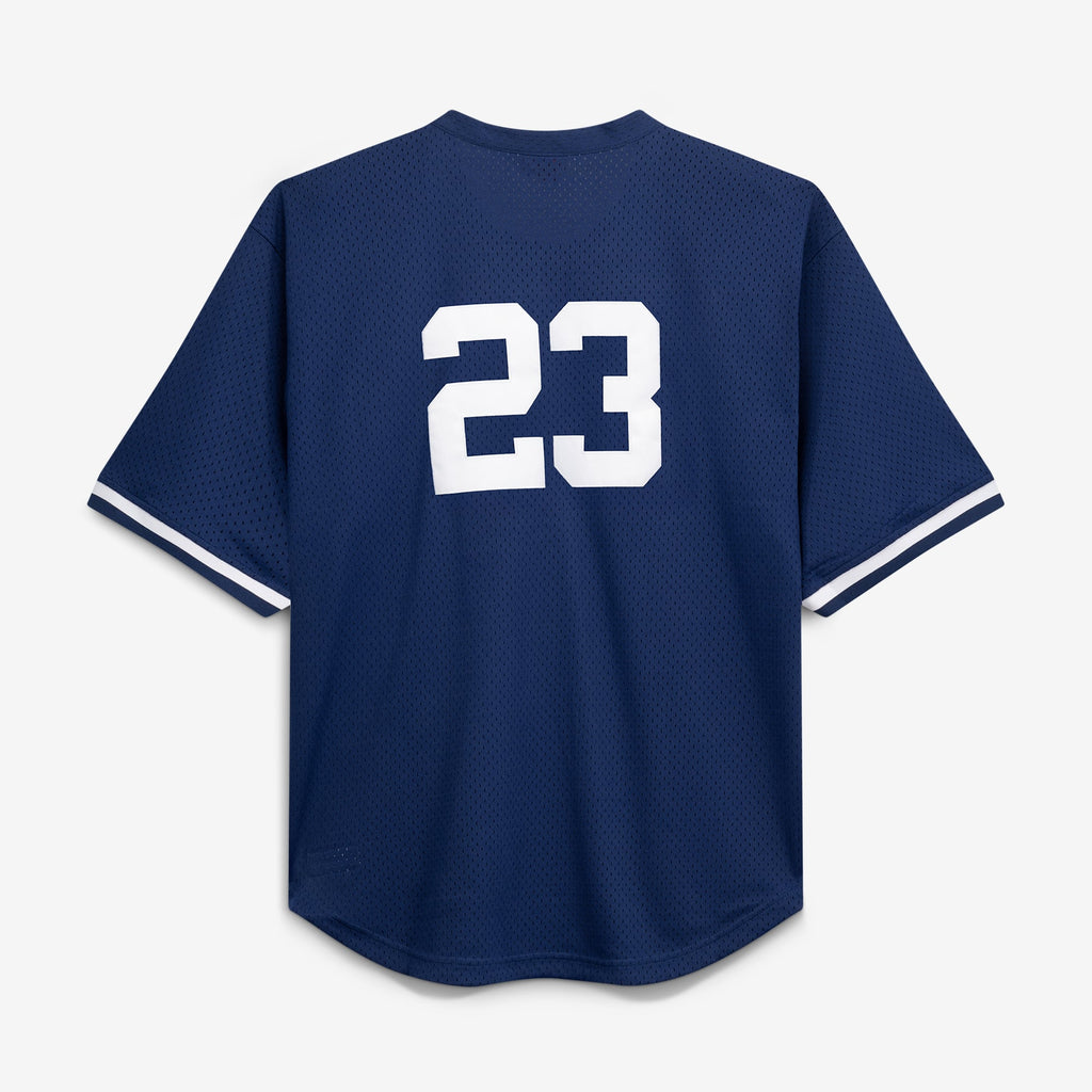 New York Yankees Don Mattingly Mitchell & Ness Navy Cooperstown Collection Big & Tall Mesh Batting Practice Jersey
