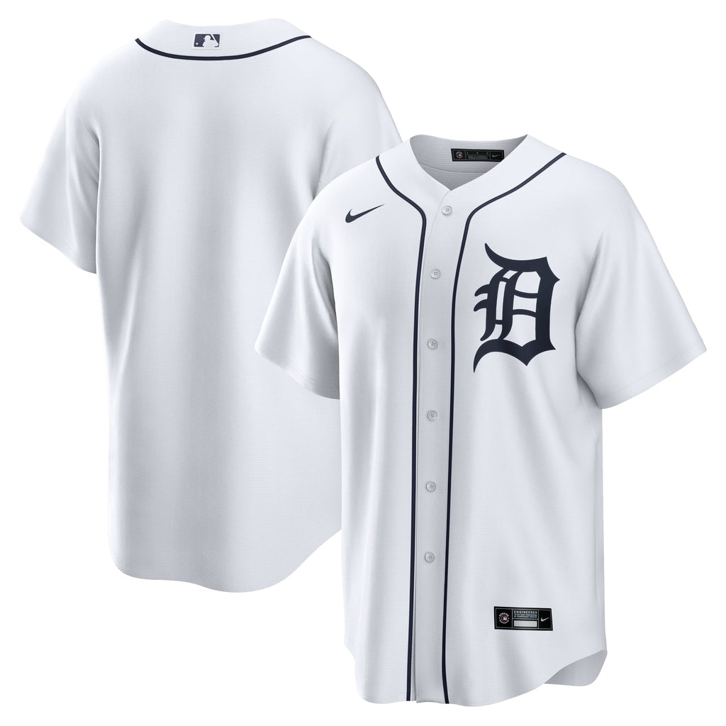 Detroit Tigers Nike White Home Replica Team Jersey