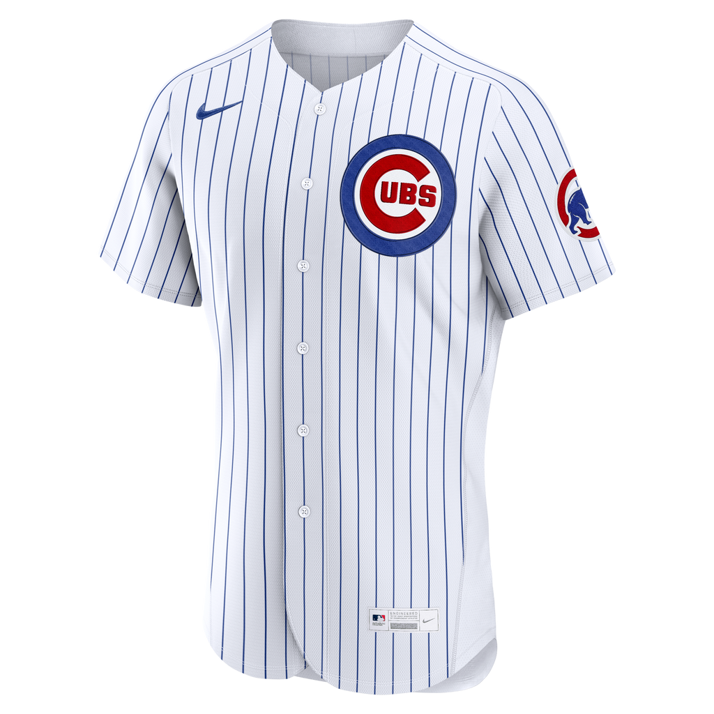 Chicago Cubs Dansby Swanson Nike White Home Authentic Jersey