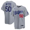 Los Angeles Dodgers Mookie Betts Nike Gray Stadium Jersey