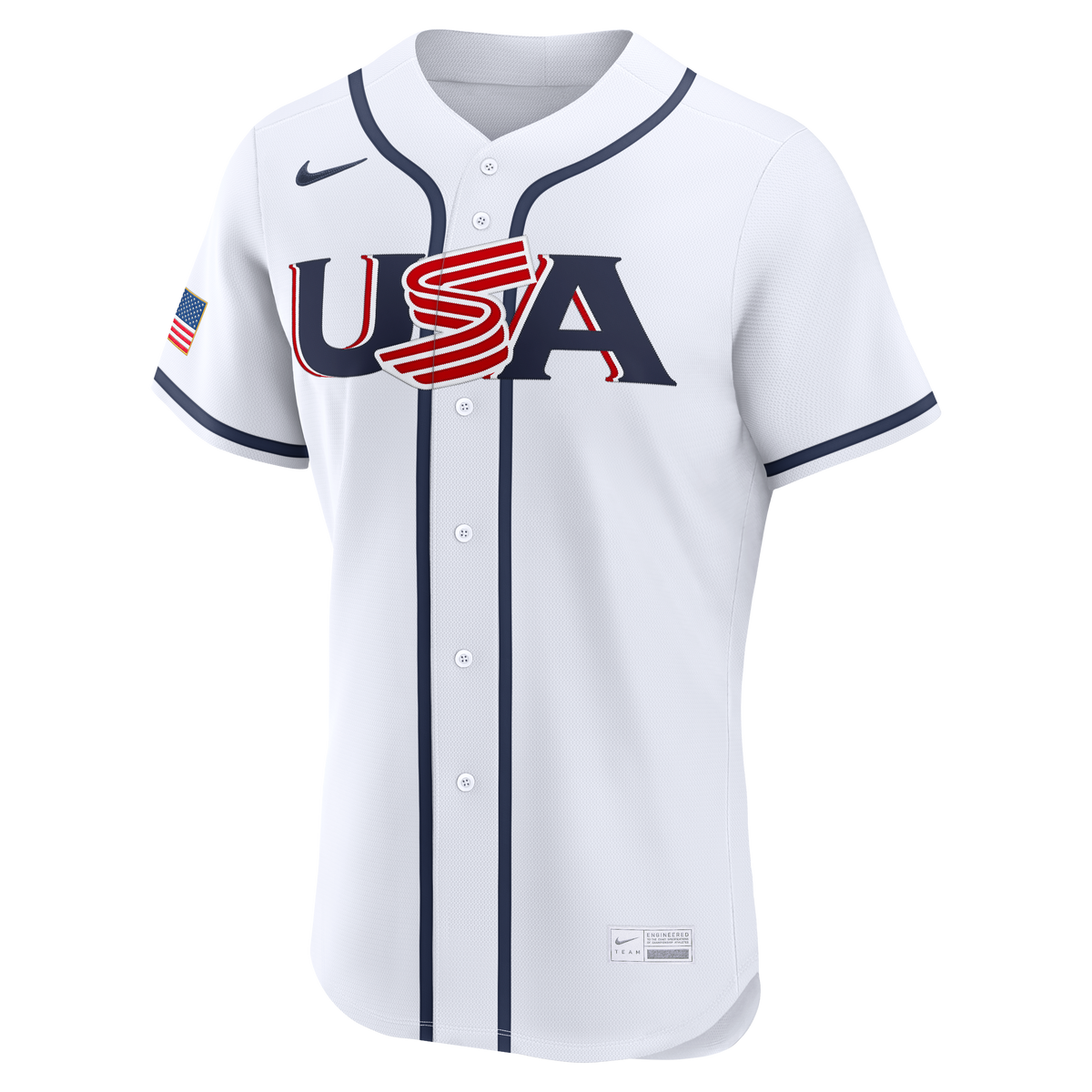 USA Baseball Cal Raleigh Nike White 2026 World Baseball Classic Home Authentic Jersey