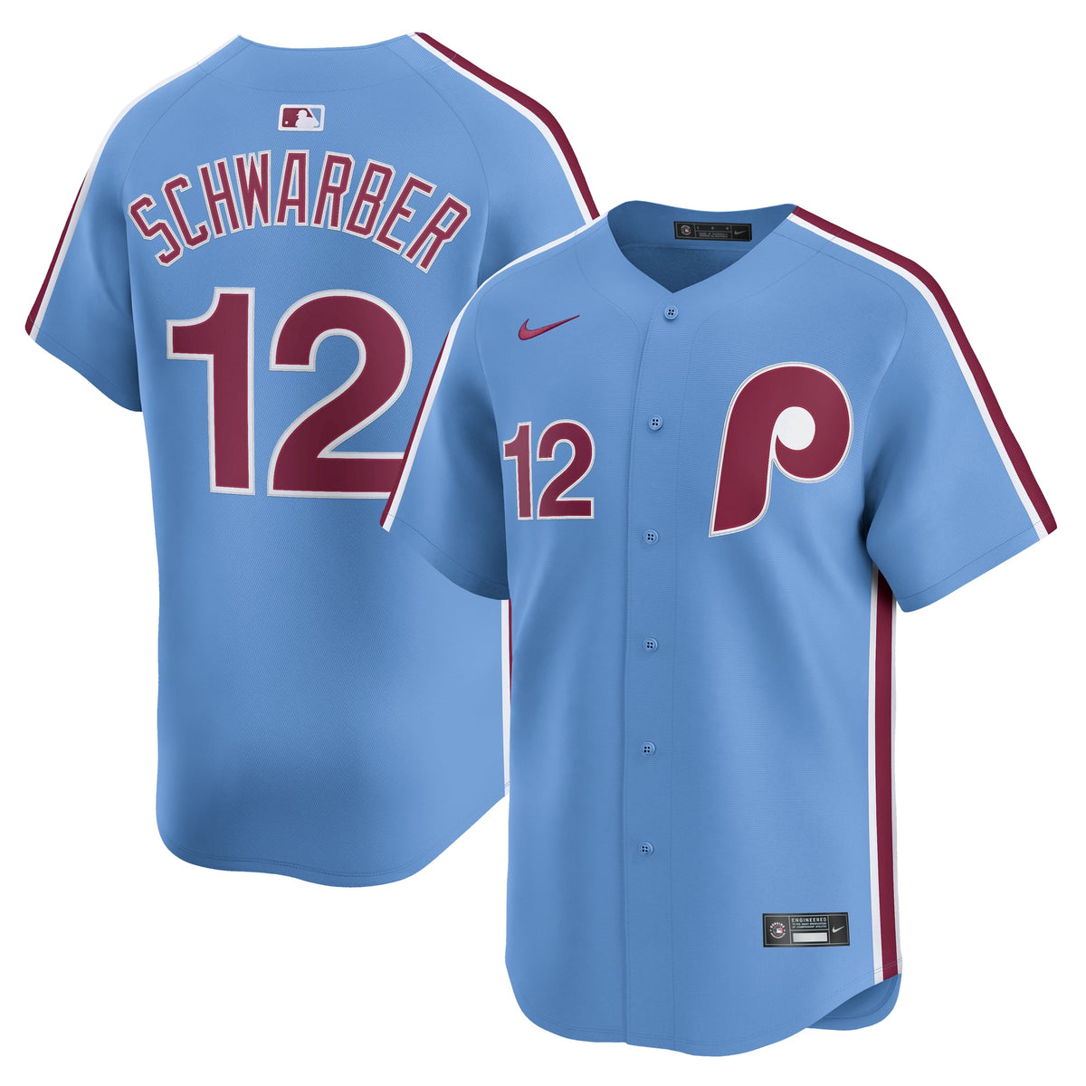 Philadelphia Phillies Kyle Schwarber Nike White Home Limited Player Jersey
